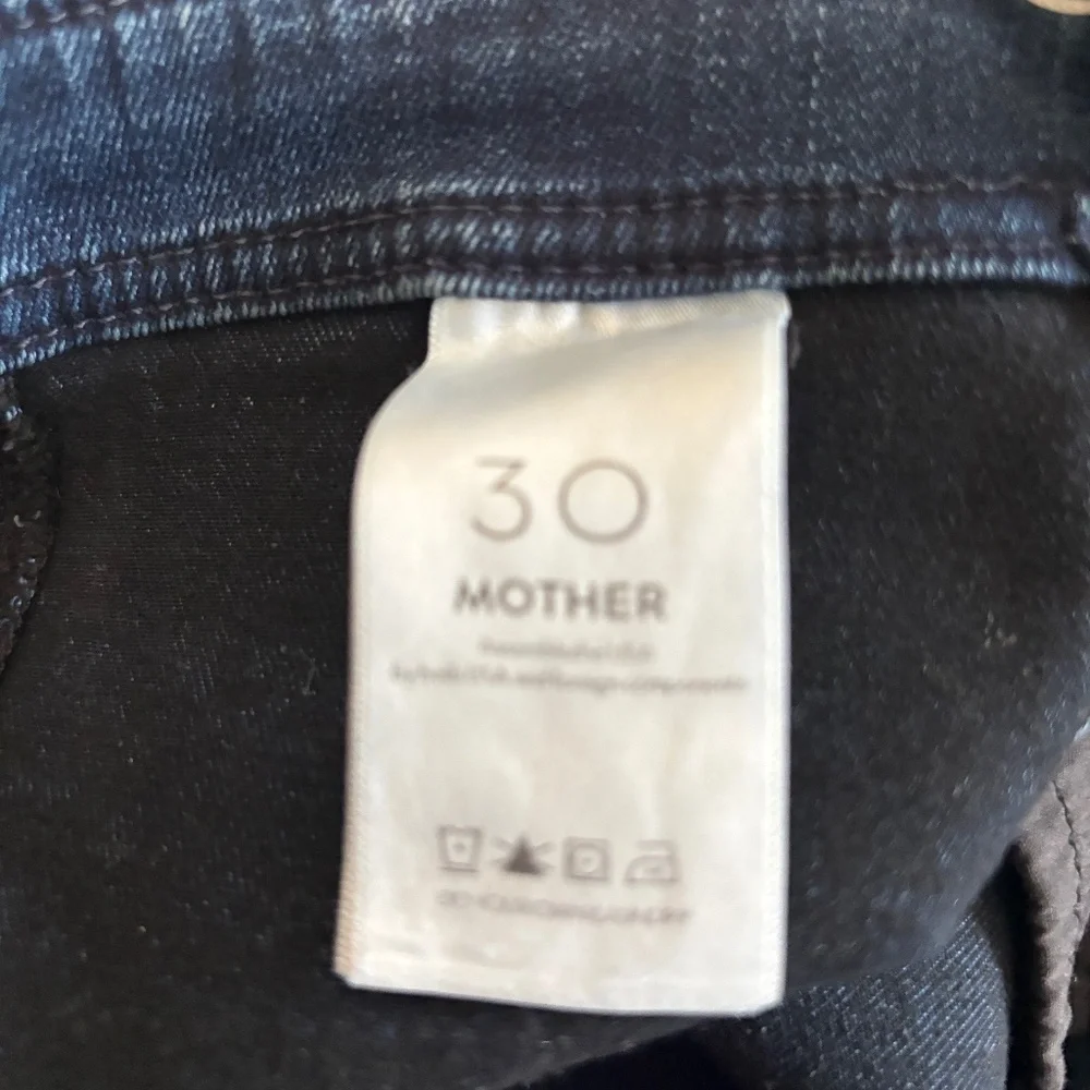 Mother sailor high rise crop ankle fray denim (30) - Picture 2 of 8